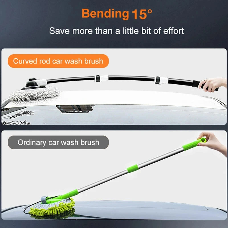 Telescoping car wash mop