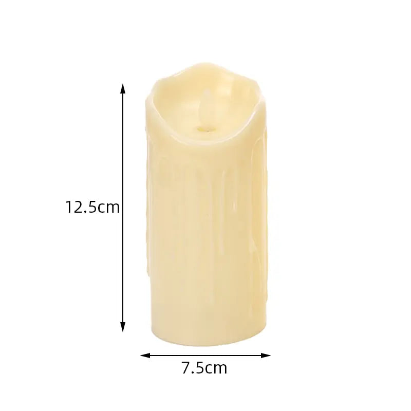 Simulated Flame Electronic Candle — Battery-Powered | Wedding & Home Décor