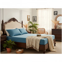 Brushed sateen fitted sheet