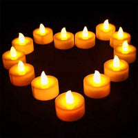 Flameless Battery LED Tea Candles — Realistic Flicker | Wedding & Home Décor