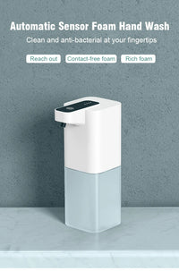 Automatic Touchless Foam Soap Dispenser — 400ml, USB-C Rechargeable, Infrared Sensor
