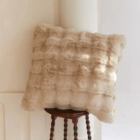 Soft Plush Fur Cushion Cover — 45x45cm | 7 Colours | Sofa & Bedroom Decor