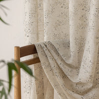 Vintage Linen Sheer Curtains
