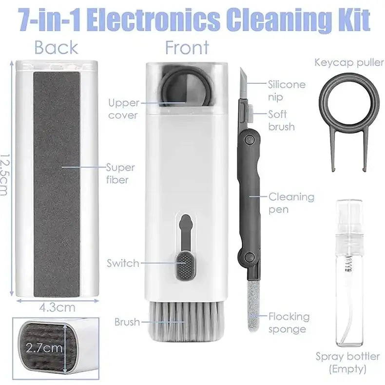 7-in-1 Electronics Cleaning Kit — Keyboard, Earbuds, Screen & More