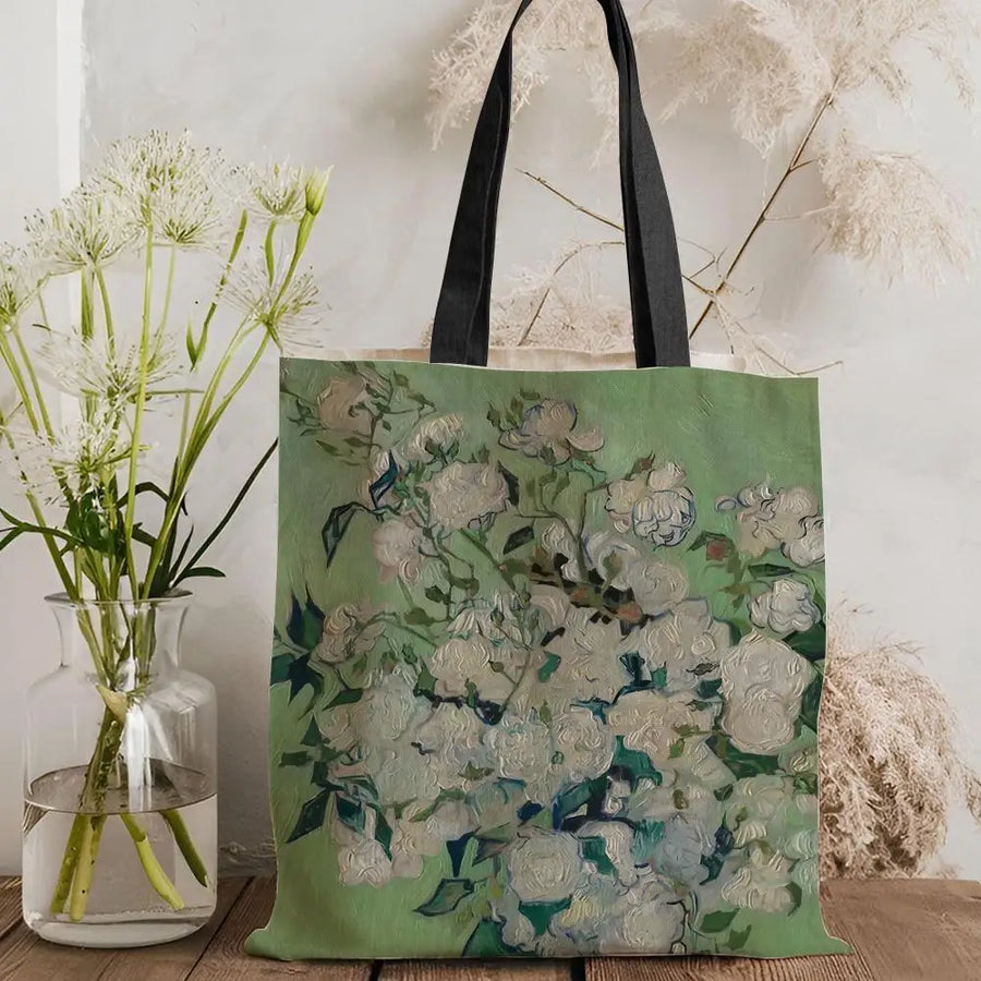 Still Life Painting Canvas Tote Bag — Eco Canvas | Large Capacity