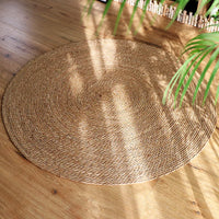 Handwoven round mat