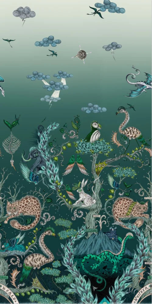 Custom Nordic Botanical Mural Wallpaper — Made to Measure | 3D Wall Covering
