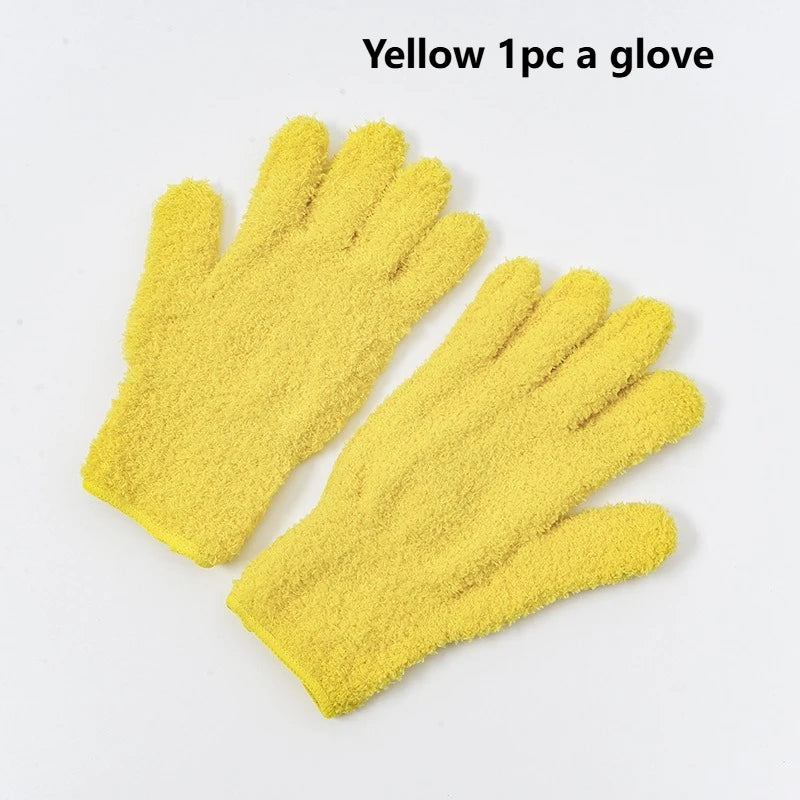 Microfiber Dusting Gloves — Stretchable & Breathable, 6 Colours