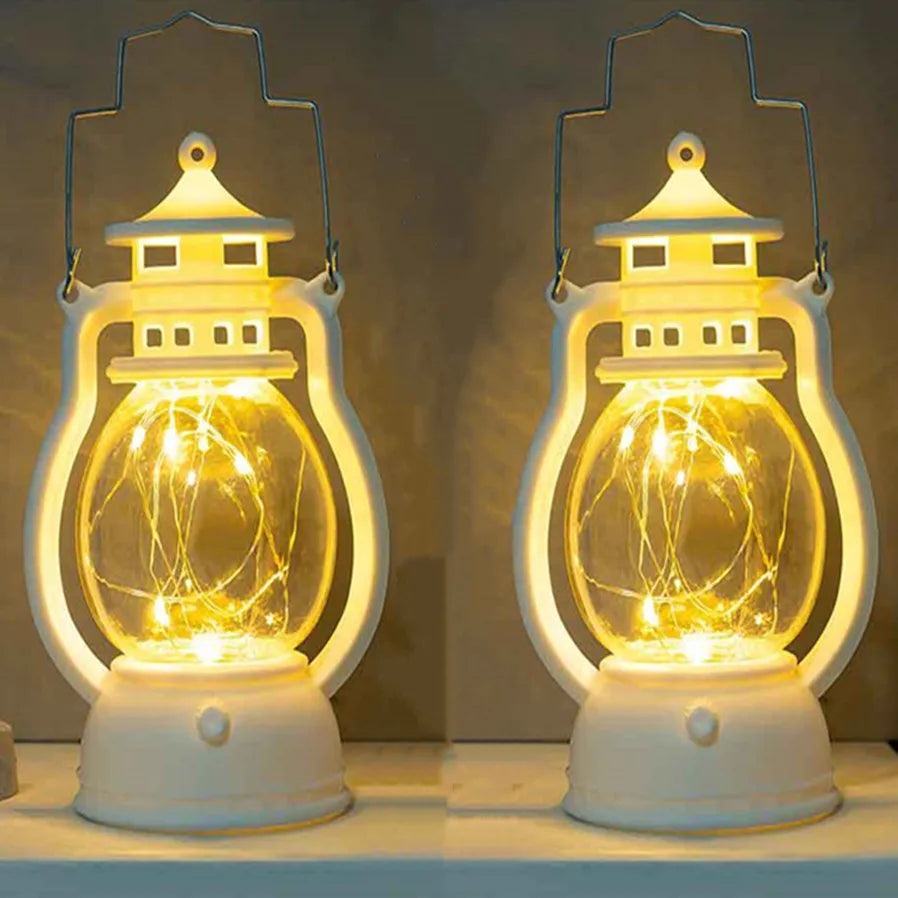 Retro Flameless LED Kerosene Lamp — Warm Light Candlestick, 7 Styles