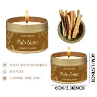 Palo Santo Soy Wax Candle — Purifying & Grounding | Meditation Gift