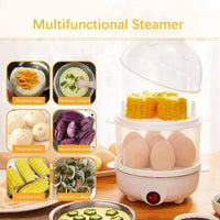 Double-layer electric egg steamer