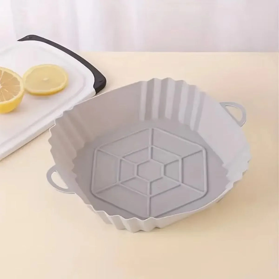 Reusable Silicone Air Fryer Liner — Foldable Non-Stick Baking Mat