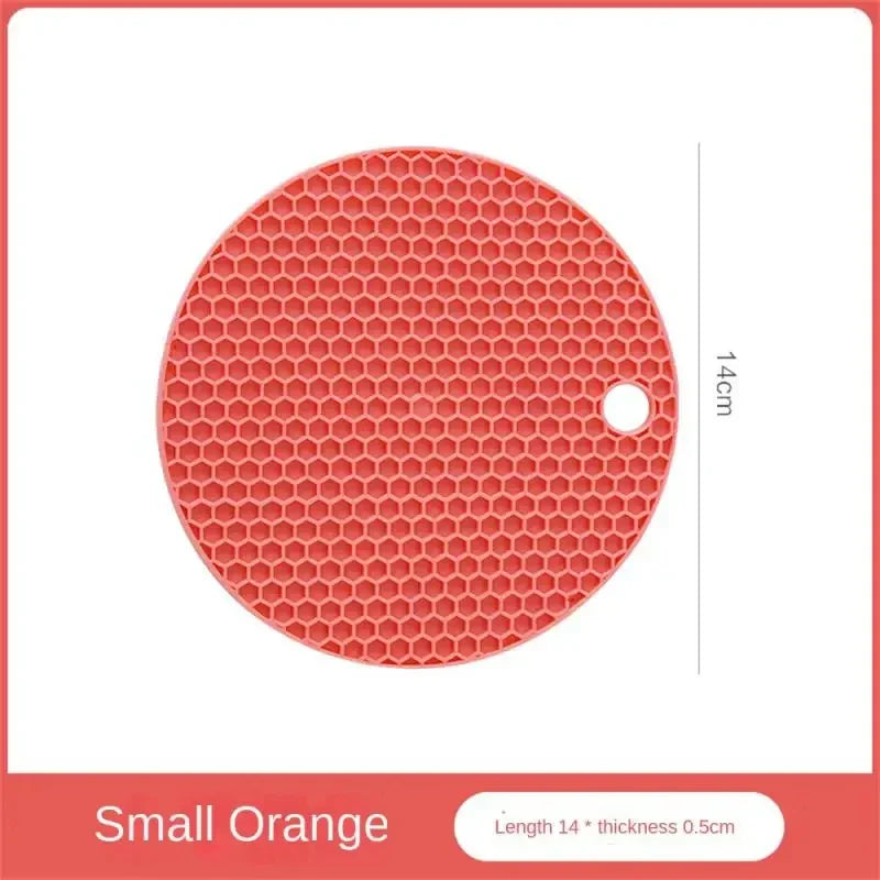 Silicone Honeycomb Table Mat — Anti-Slip Coaster & Pot Holder, Small or Large