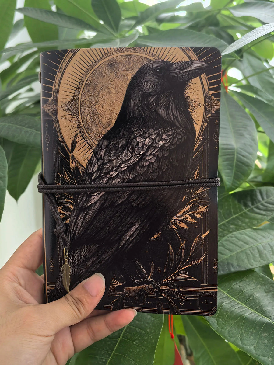Dark academia raven journal