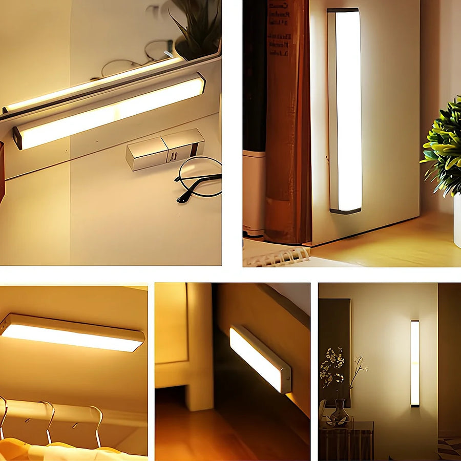 USB Rechargeable Motion Sensor LED Night Light | Magnetic Strip Light | 10–50cm