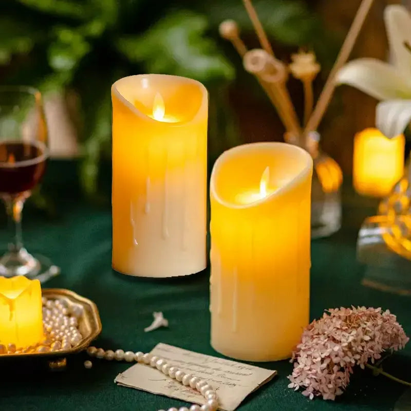 Simulated Flame Electronic Candle — Battery-Powered | Wedding & Home Décor