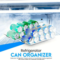 Fridge & Pantry Organiser Bins — Storage Boxes & Can Dispenser