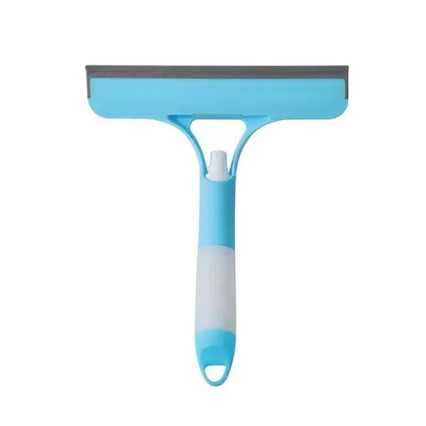 Window & Glass Squeegee with Built-In Spray Bottle