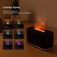 Flame Essential Oil Diffuser — Aromatherapy Humidifier | Colourful Water Vapour | 7 Finishes