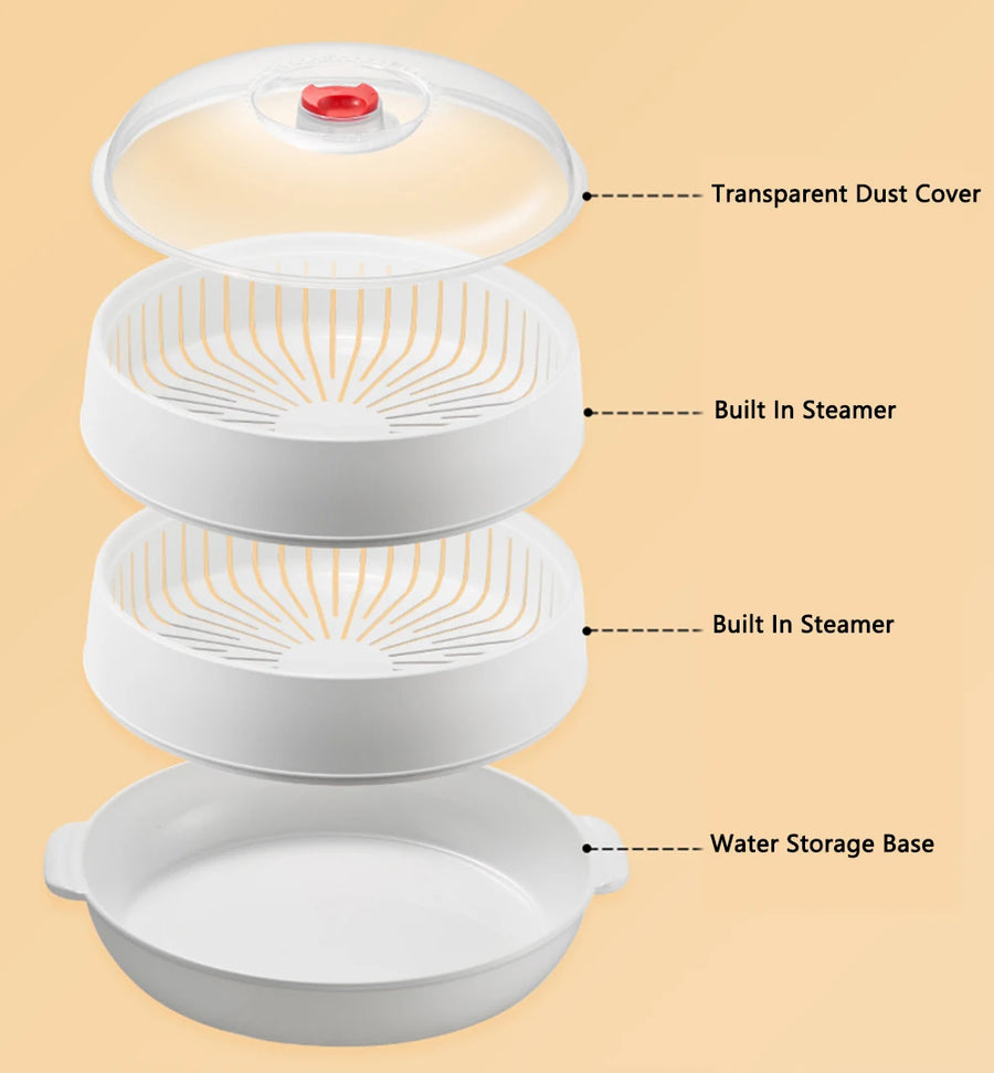 Microwave steamer