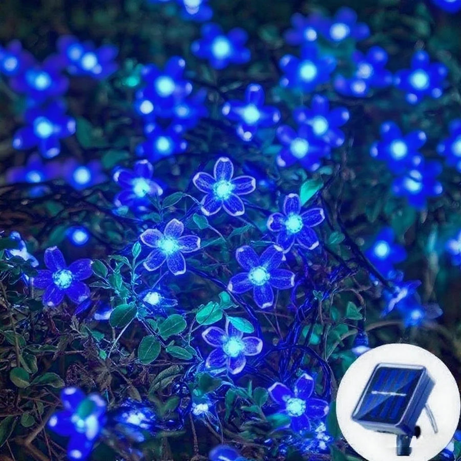 Solar Cherry Blossom String Lights