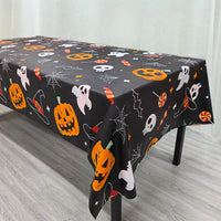 Halloween Terror Pumpkin & Ghost Tablecloth