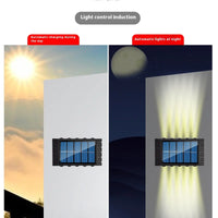 Solar outdoor wall light