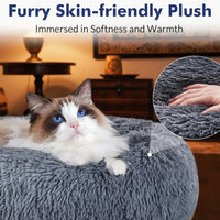 Round Plush Pet Bed | Dogs & Cats | 40–90cm