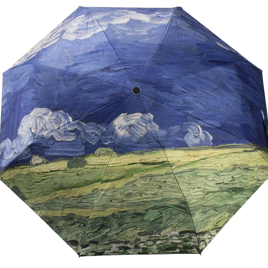 Fine Art Print Umbrella — Compact Foldable | UV & Rain | 9 Masterwork Designs