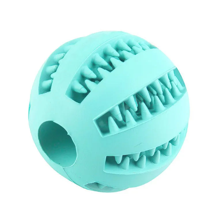 Rubber Chew & Treat Feeder Ball for Dogs & Cats