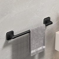 Self-Adhesive Towel Rail — No-Drill | White & Black | 30–80cm