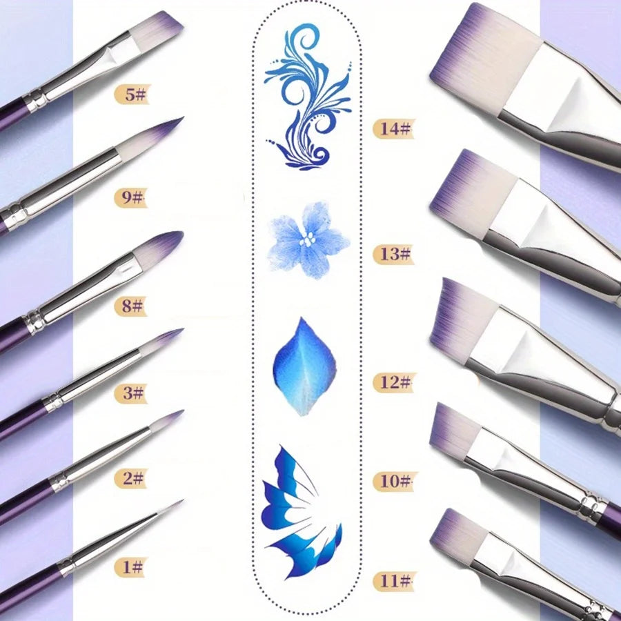 Professional painting brush set