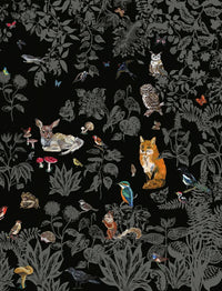 Custom Children's Forest Mural Wallpaper | Cartoon Animals | Made to Measure