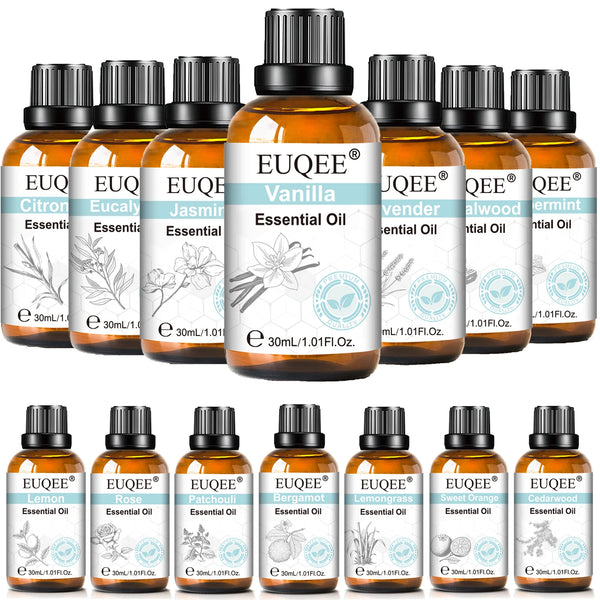 Pure Essential Oil — 30ml | 8 Fragrances | Aromatherapy & Diffuser