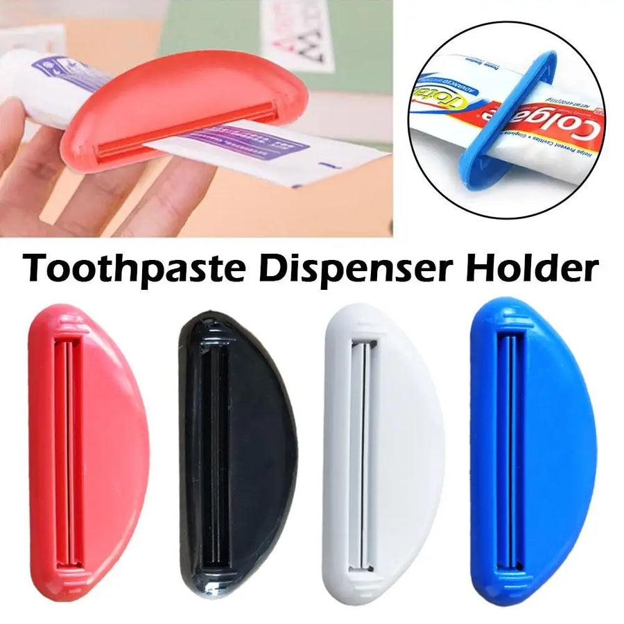Tube Squeezer & Roller Clip — For Toothpaste, Creams & More
