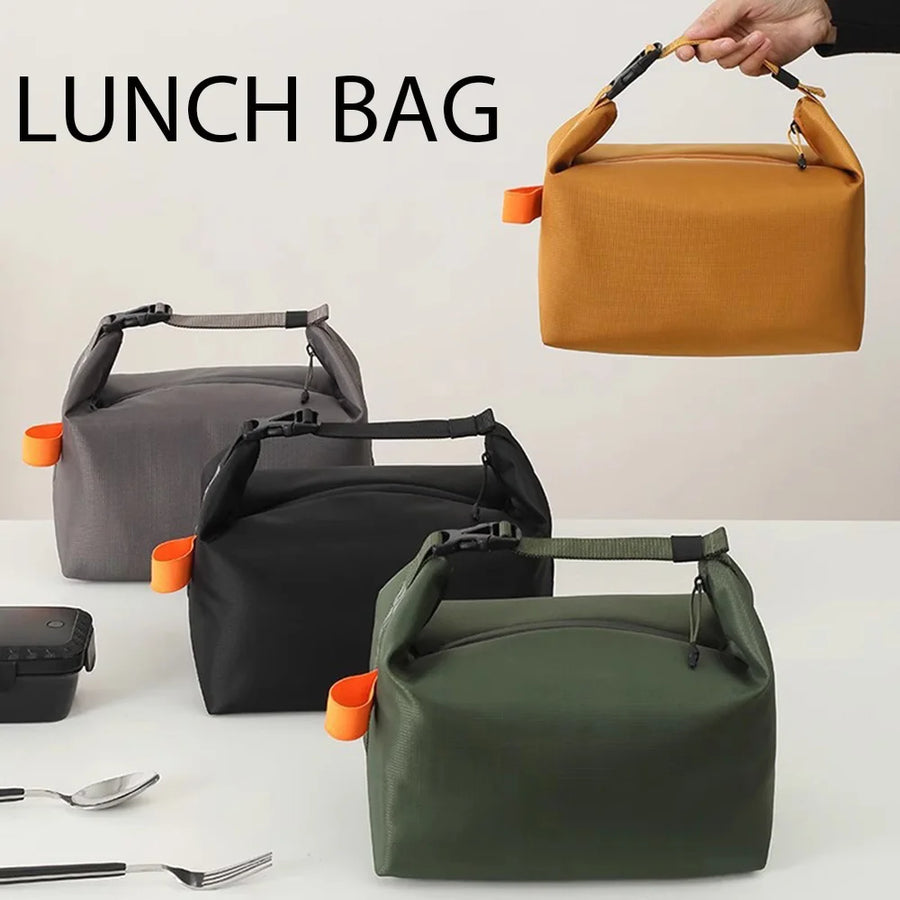 Insulated lunch tote bag