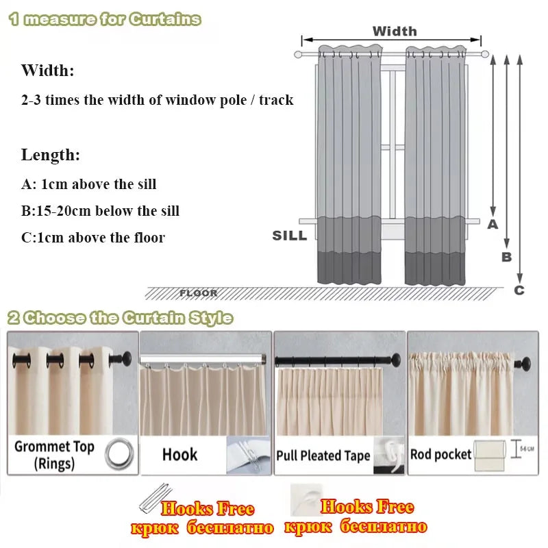 Japanese Style Linen Curtain — 70–90% Blackout | 7 Sizes | 4 Heading Styles | Living Room & Bedroom
