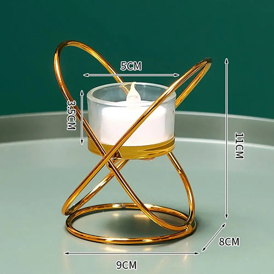 Gold Metal Candlestick Holder | Retro European Style | 1, 3, 4 & 5 Head