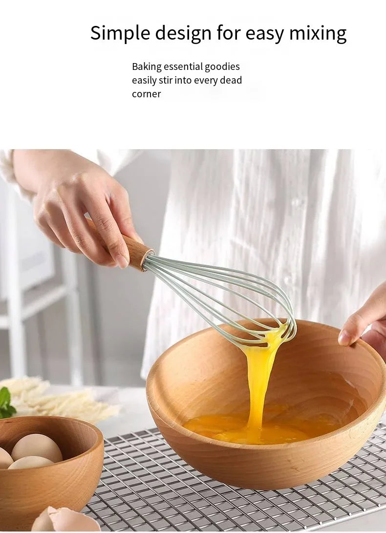 12-Piece Silicone & Wooden-Handle Kitchenware Set — Heat-Resistant | Non-Stick Safe