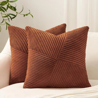 Corduroy Textured Cushion Cover | Boho Windmill Pattern | 45×45cm