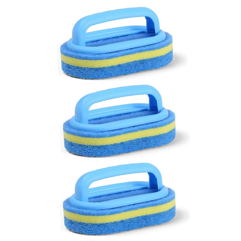 Handled Sponge Scrub Brush — Bathtub, Tiles, Kitchen & Bathroom