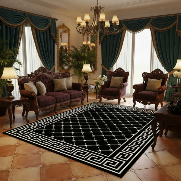 Soft Flannel Area Rug — Non-Slip | Nordic Style | Multiple Sizes