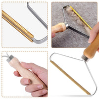Manual Lint & Pet Hair Remover Brush — No Batteries, No Refills