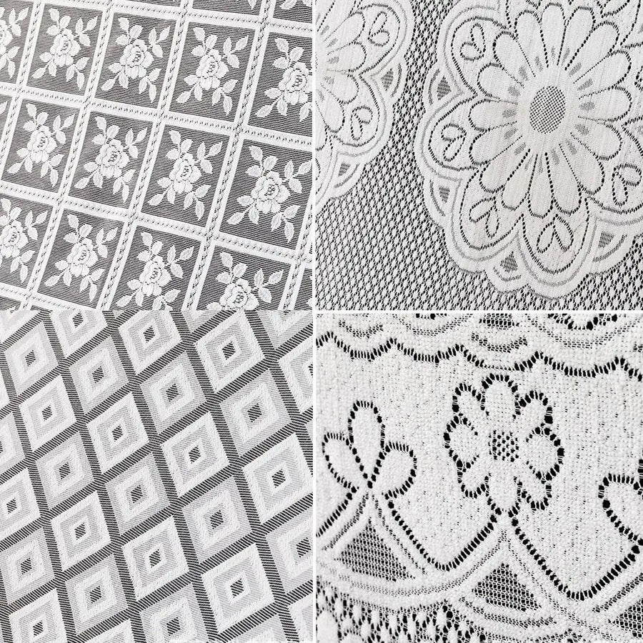 White Lace Tablecloth | Farmhouse & Pastoral Style | 60×60cm