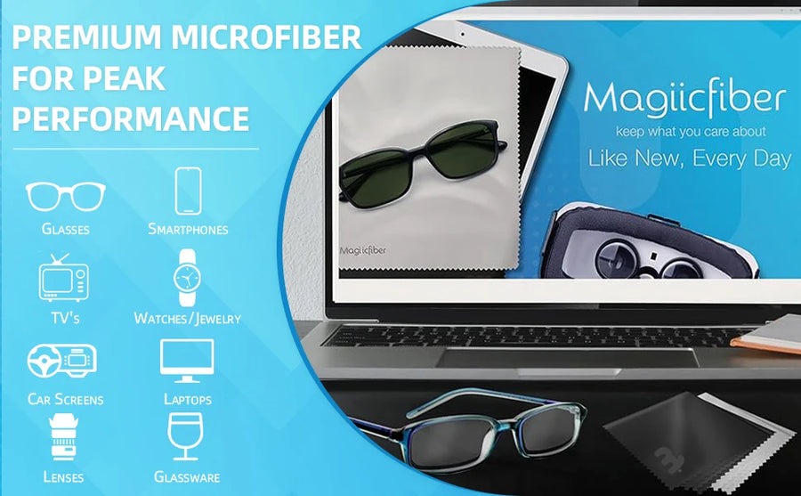 Microfiber screen cleaning cloths