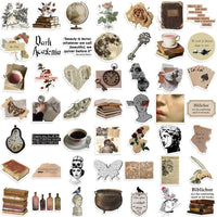 Dark academia sticker pack — 50 nostalgic designs