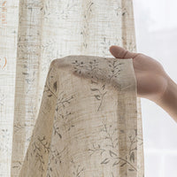 Vintage Linen Sheer Curtains