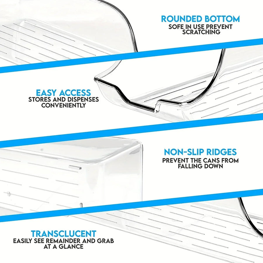 Fridge & Pantry Organiser Bins — Storage Boxes & Can Dispenser