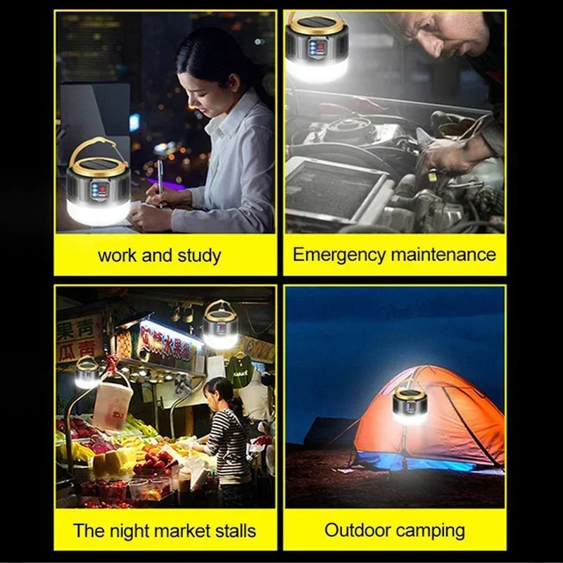 Camping lantern with power bank