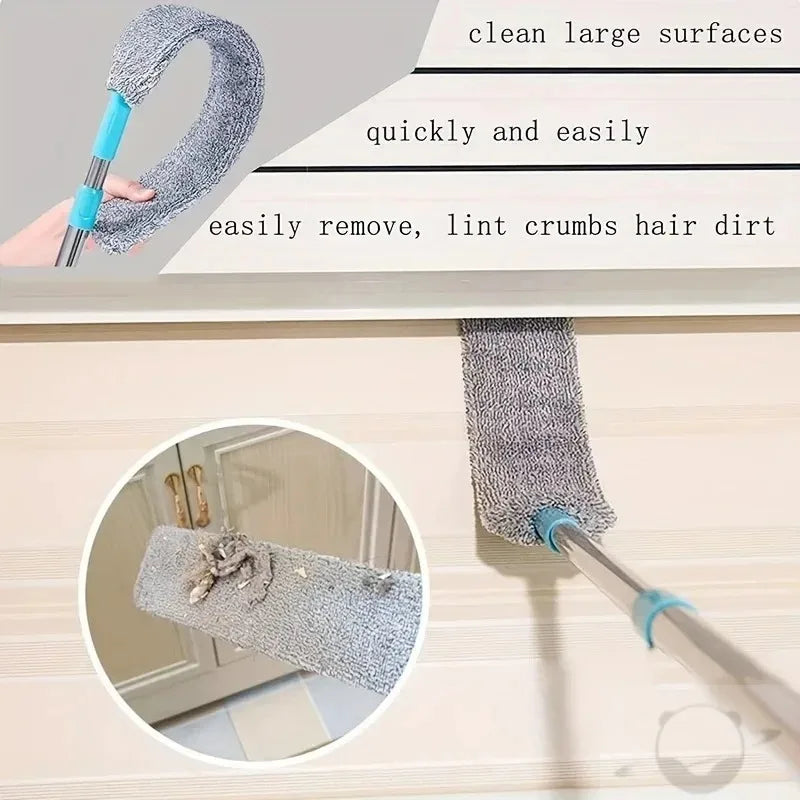 Telescopic microfiber duster